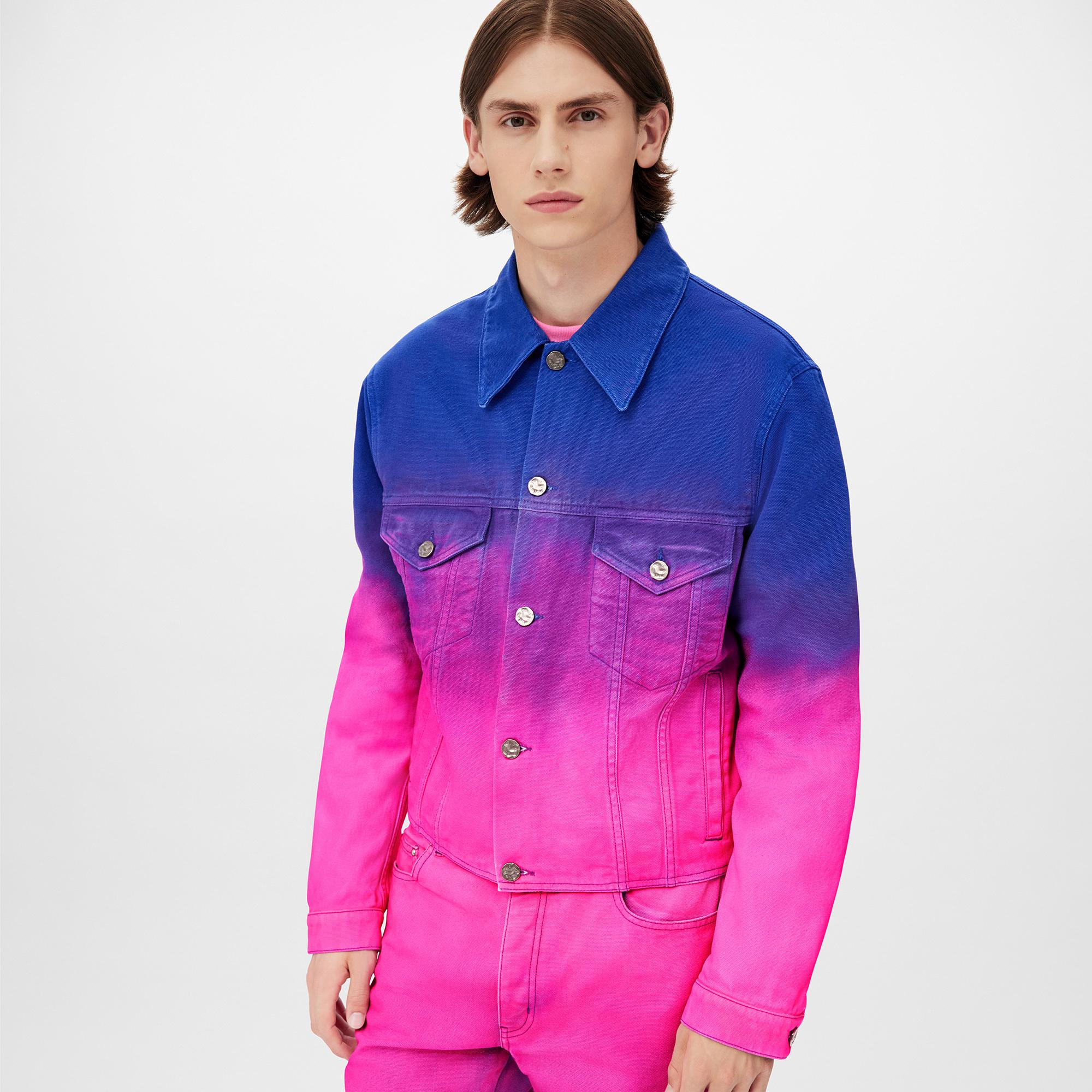 louis vuitton pink jean jacket