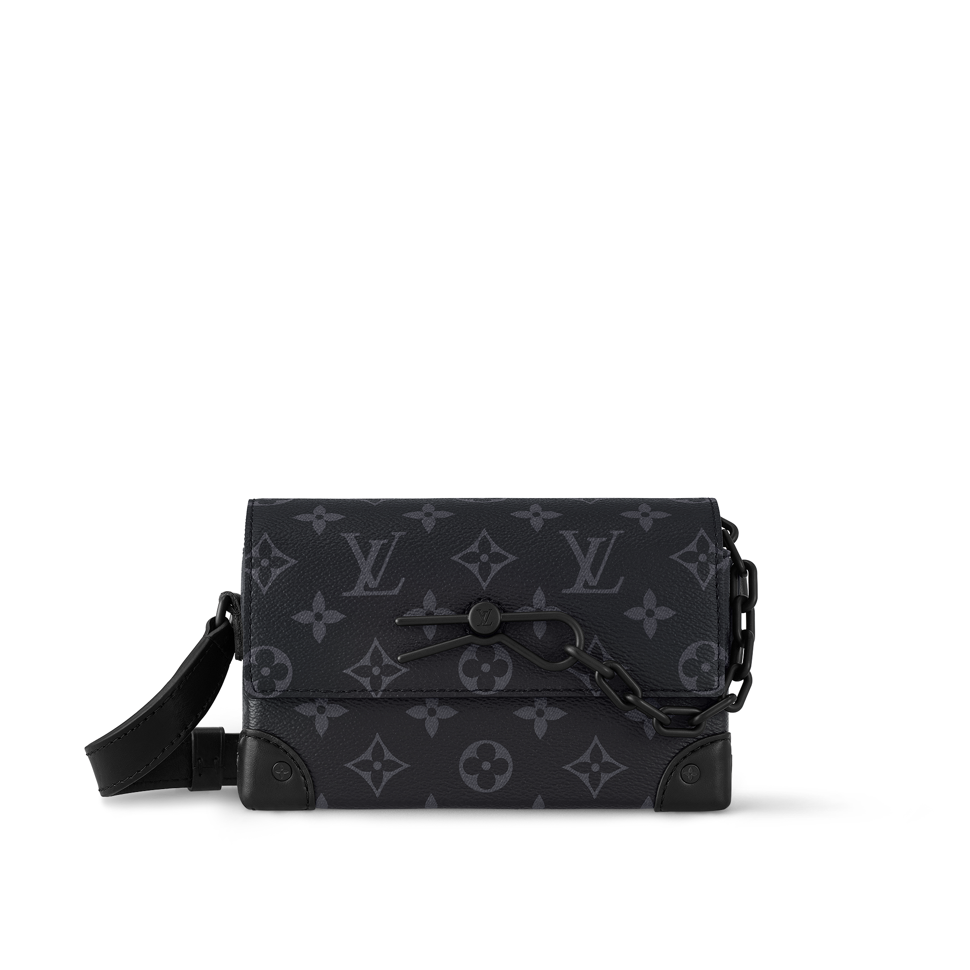 Бумажник Steamer с плечевым ремнём Monogram Eclipse - Сумки | LOUIS VUITTON