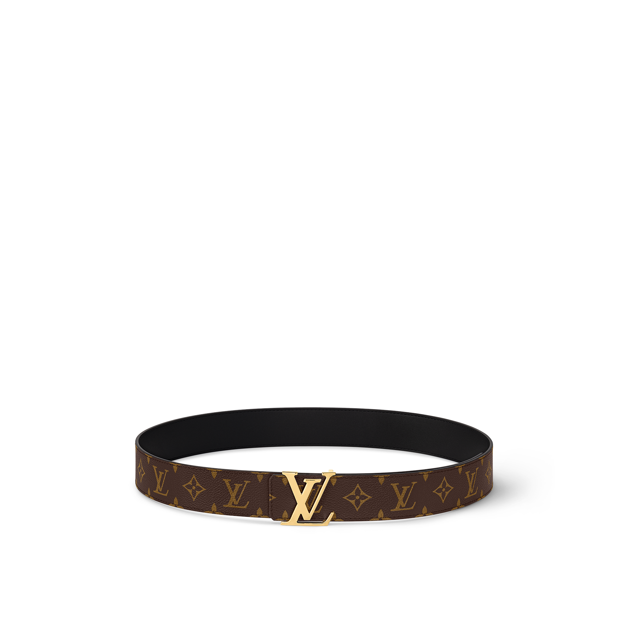 Двухсторонний ремень LV Initiales Канва Monogram - Аксессуары M0566V |  LOUIS VUITTON