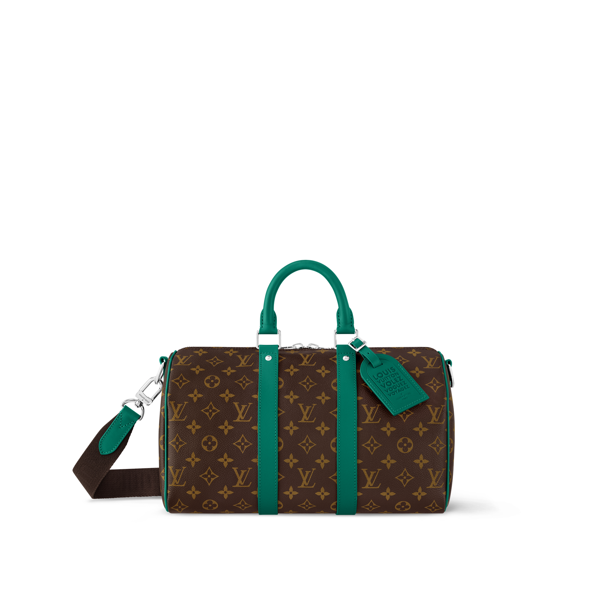 Сумка Keepall 35 с плечевым ремнём Канва Monogram Macassar - Багаж | LOUIS  VUITTON